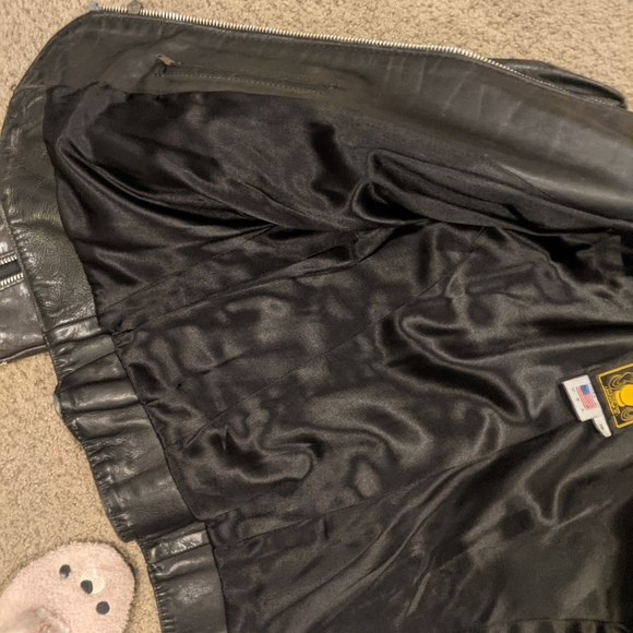 Gypsy Leather Motorcycle Jacket w Roses and Medallions - Picture 8 of 8